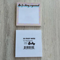So F*cking Organized Sticky Notes (3x3" Post It's with 50 Sheets)
