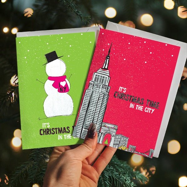 New York City Christmas Snowman Card
