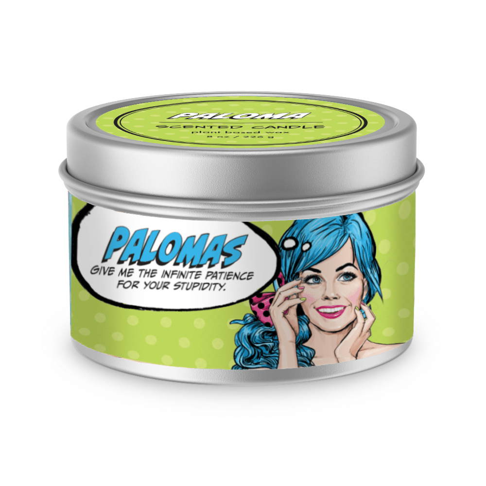 Paloma Handpoured Soy Tin Candle, 8oz