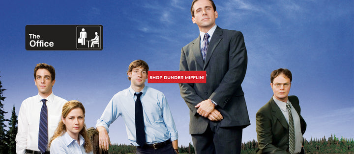 Image of five of the main character's from NBC's The Office show