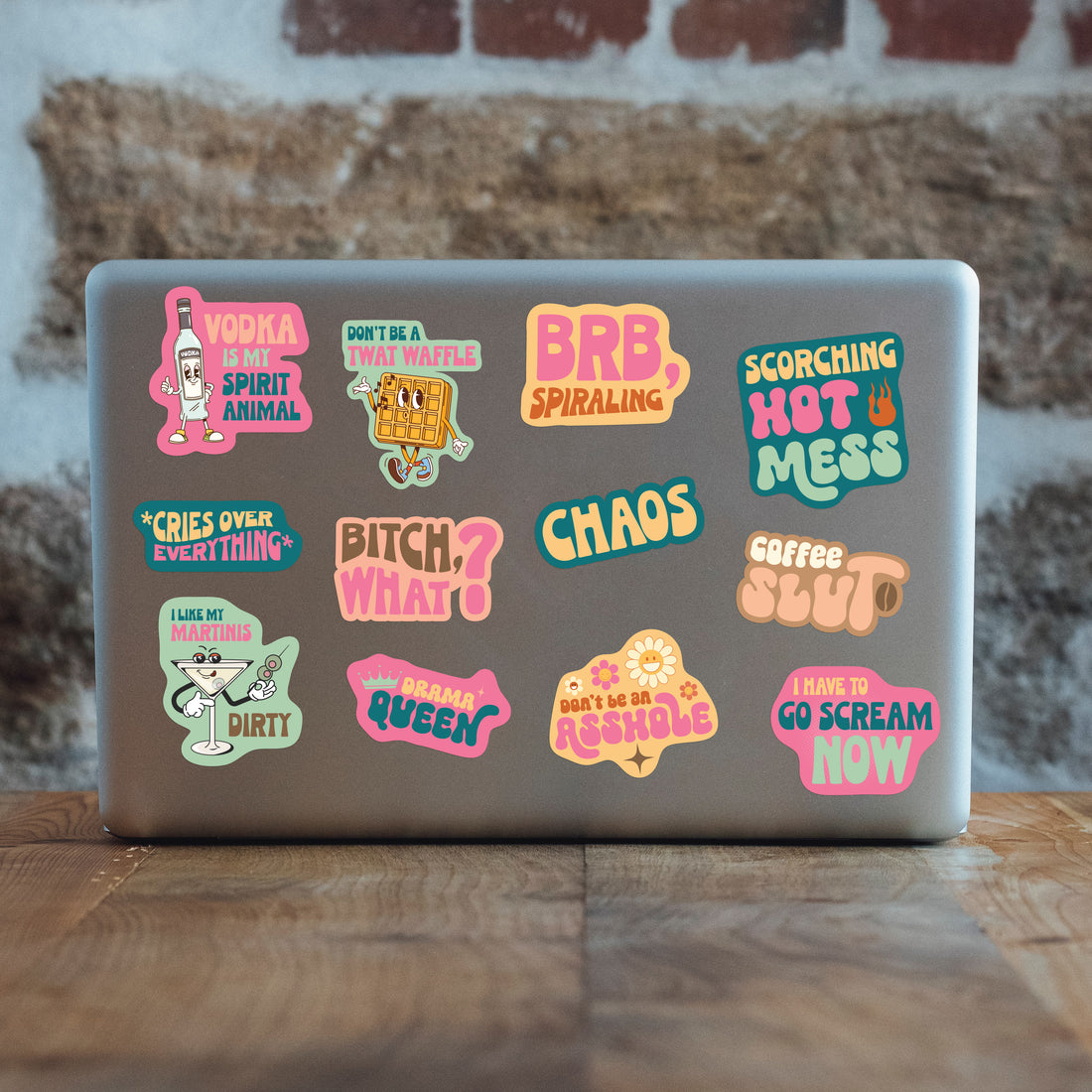 Don't Be A Twat Waffle - Funny Vinyl Sticker