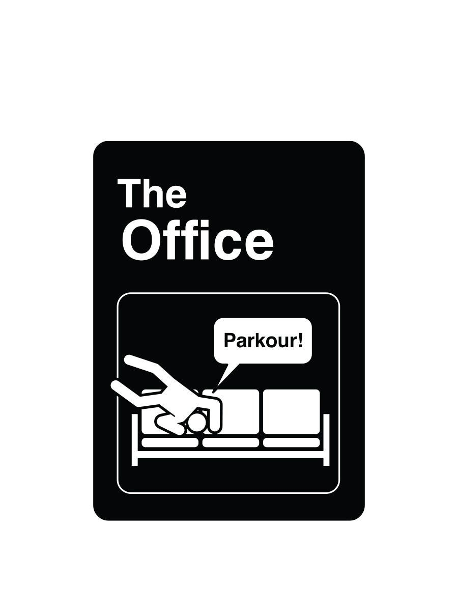 The Office Logo Parkour Vinyl Sticker - Official The Office Merchandis –  Papersalt