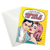 Pop Life Satirical Birthday Card - One Year Closer to Needing a Handrail in the Shower