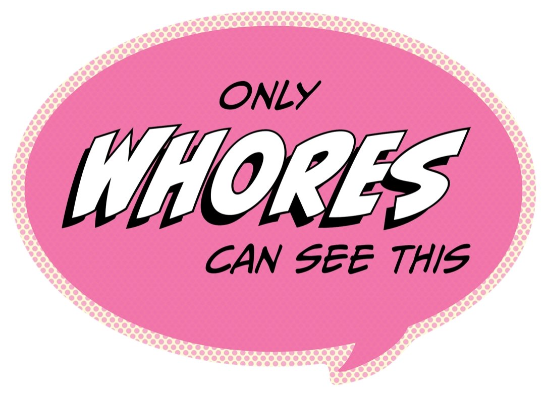 Pop Life Sticker - Only Whores Can See This – Papersalt