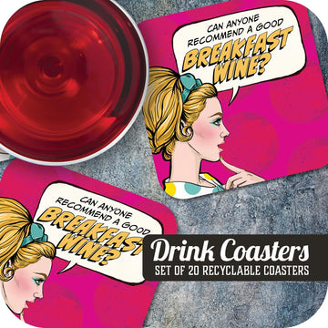 Can Anyone Recommend a Good Breakfast Wine? Paper Coaster Set