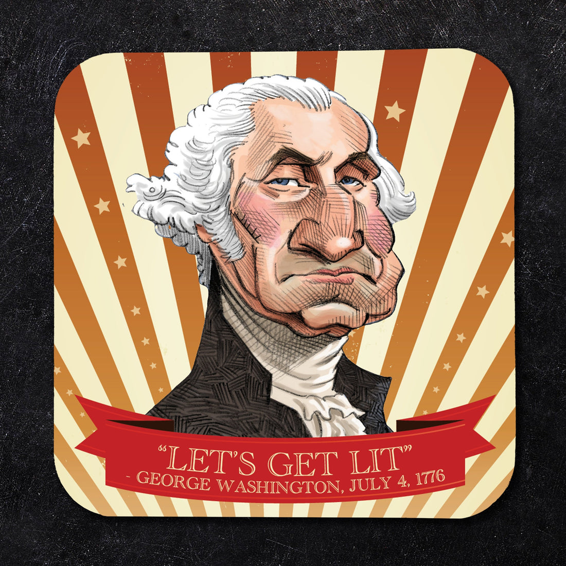 Let's Get Lit, 4th of July Paper Coaster Set