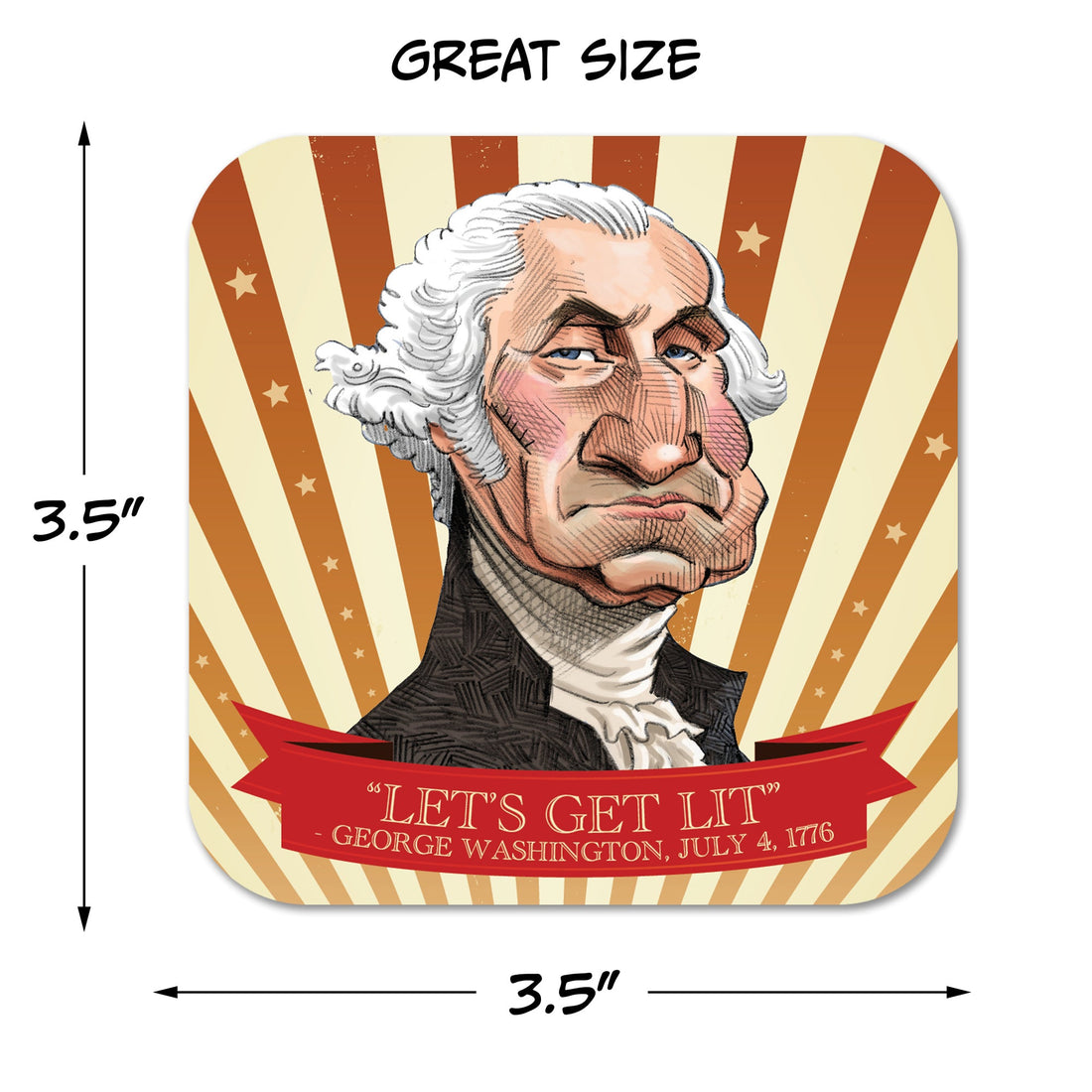 Let's Get Lit, 4th of July Paper Coaster Set