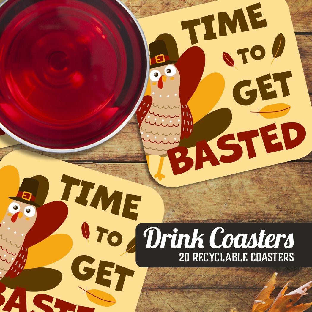Thanksgiving drink 2025 coasters