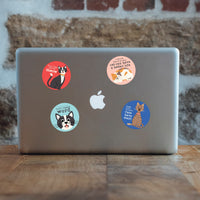 “Love is a Four-Legged Word” Cat Sticker