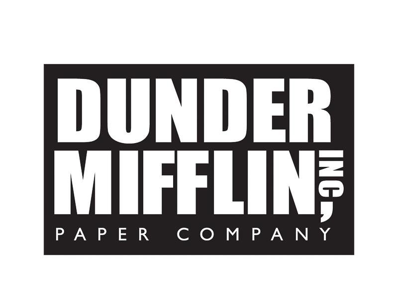 Dunder Mifflin Paper Company, Inc. Logo Vinyl Sticker - Official The Office  Merchandise