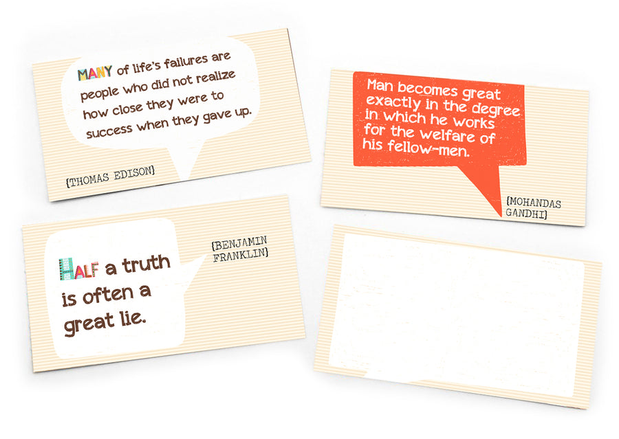 Good Stuff for the Brain - Tear and Share Quote Notecards