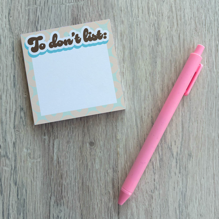 To Don't List - Funny Sticky Notes