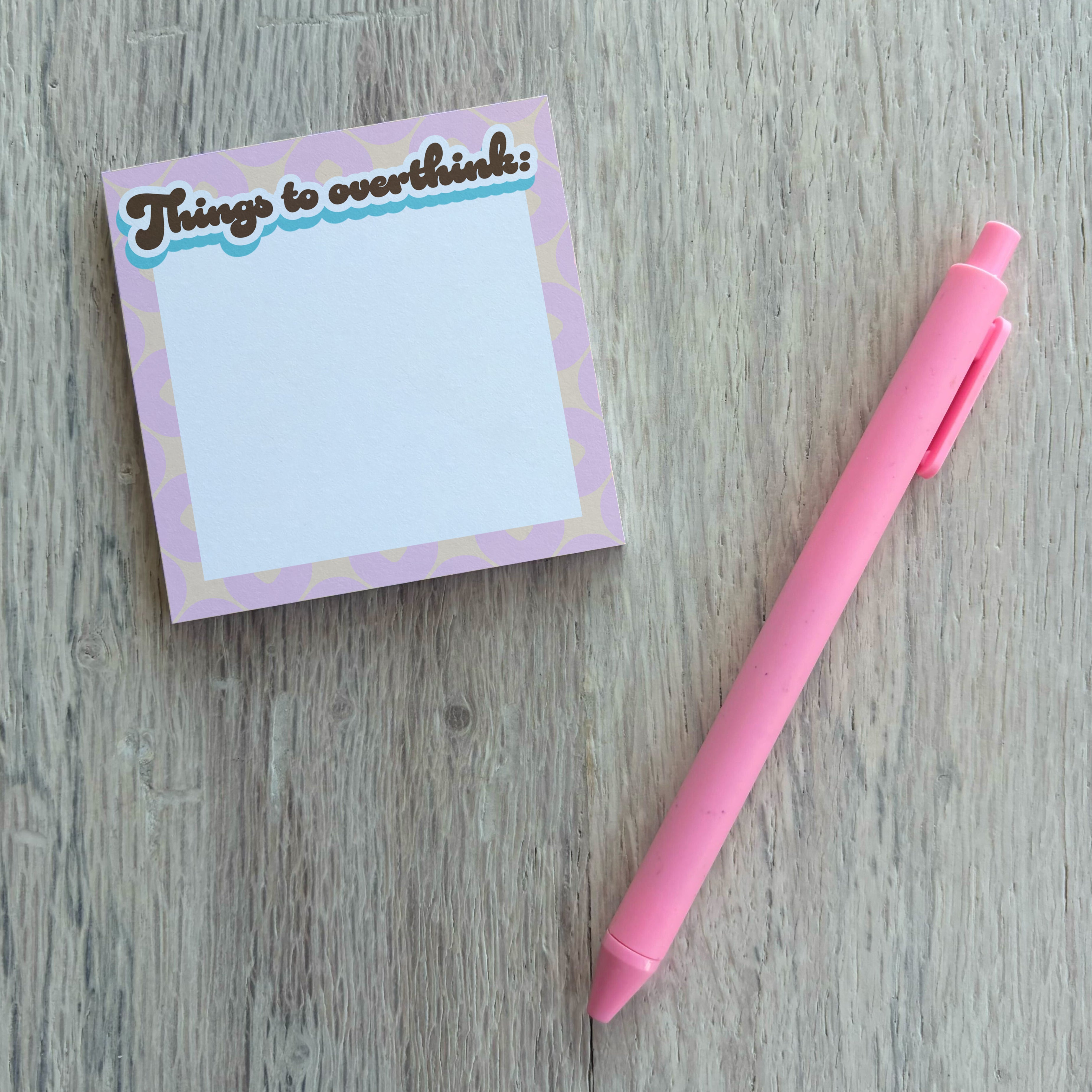Sweet Note Things Papersalt Sticky Notes | Things to Overthink | Made in the USA