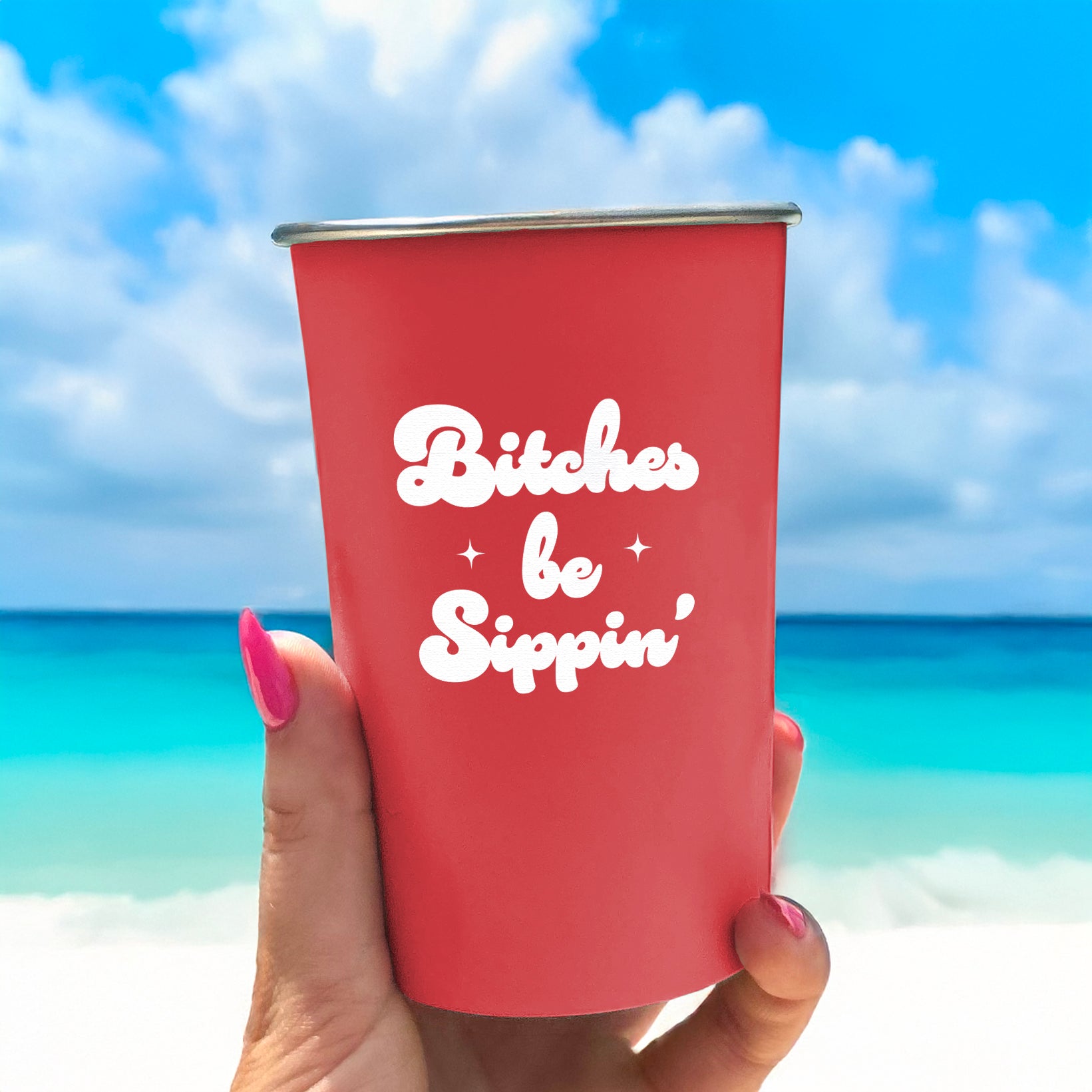 Snarky Stainless Steel Pint Cups: Novelty Designs | Papersalt