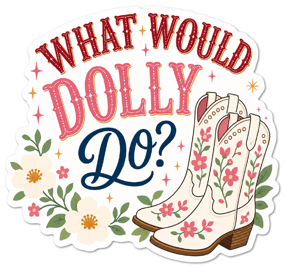 Dolly Parton "What Would Dolly Do?" Sticker