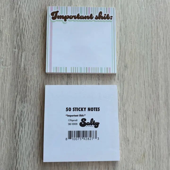 Papersalt Sticky Notes | Funny Notepads | Made in USA