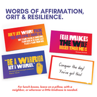 "Becoming Fearless" Affirmation Cards and Lunch Notes - Boxed Set