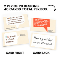Good Stuff for the Brain - Affirmation Quote Cards and Lunch Notes