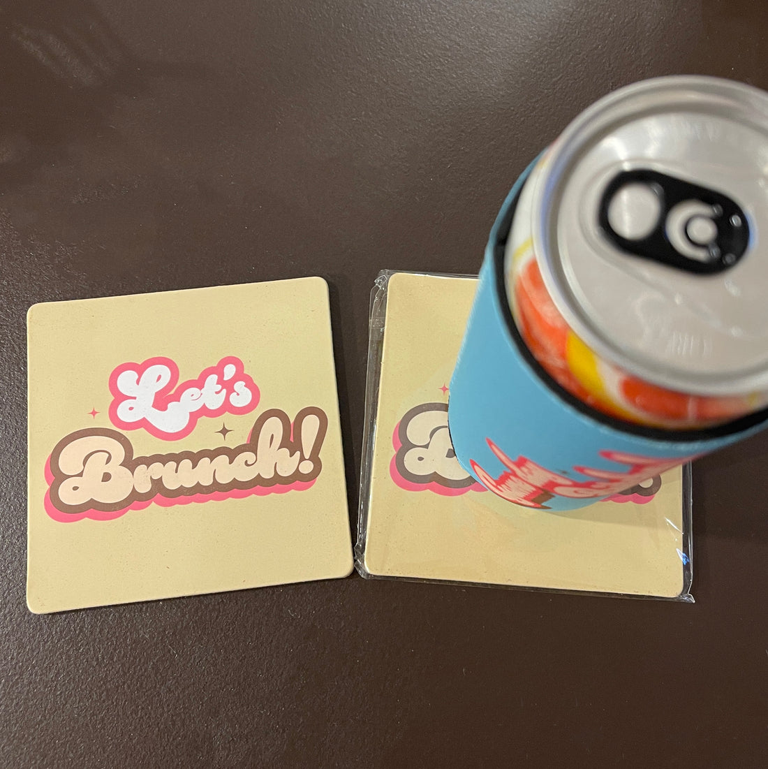 Let's Brunch! Galentine's Cork Coaster