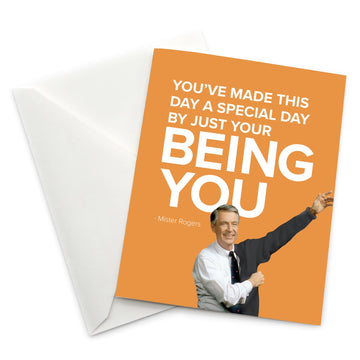 Mister Rogers Greeting Card - You've Made This Day a Special Day...