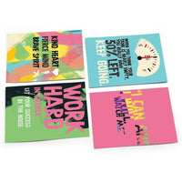 A picture of individual cards of Papersalt Jumbo Lunch Notes Grit for Girls