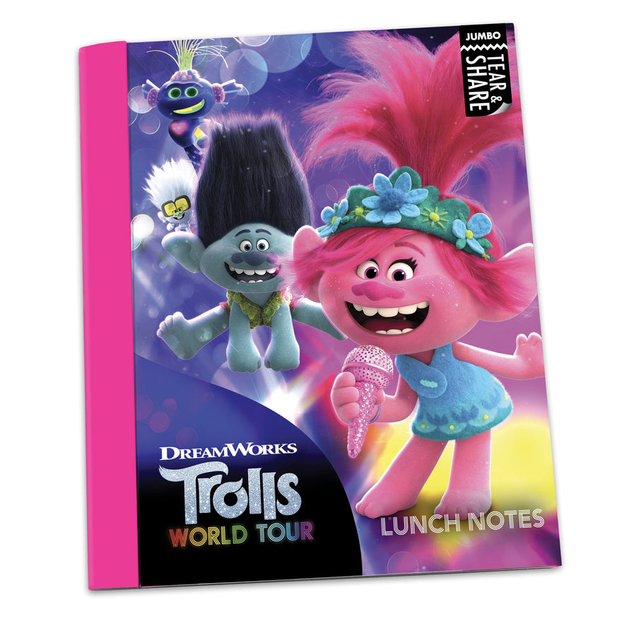 Trolls World Tour Jumbo Tear and Share Lunch Notes for Kids