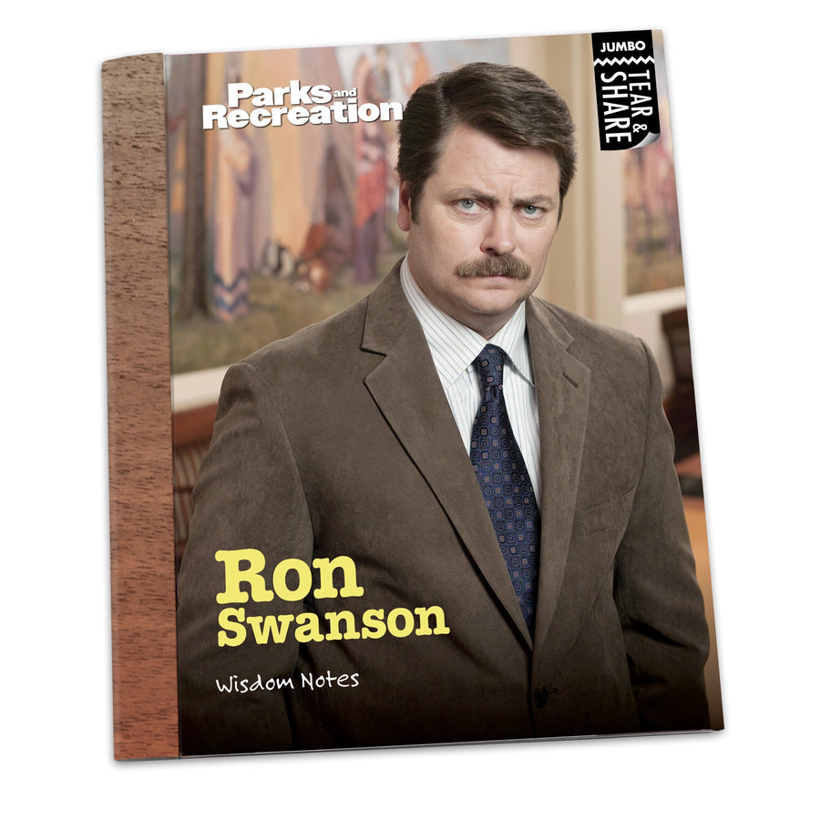 Quote book featuring Ron Swanson from Parks and Recreation.