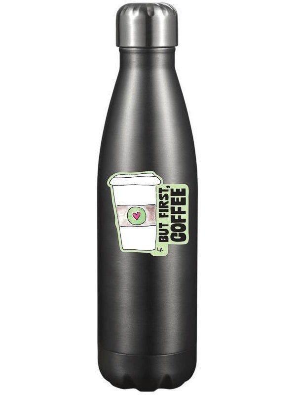 But First, Coffee Cute & Colorful Vinyl Sticker | Papersalt