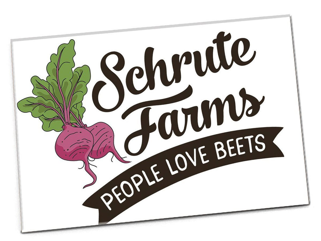 Schrute Farms "People Love Beets" Magnet - Official The Office Merchandise