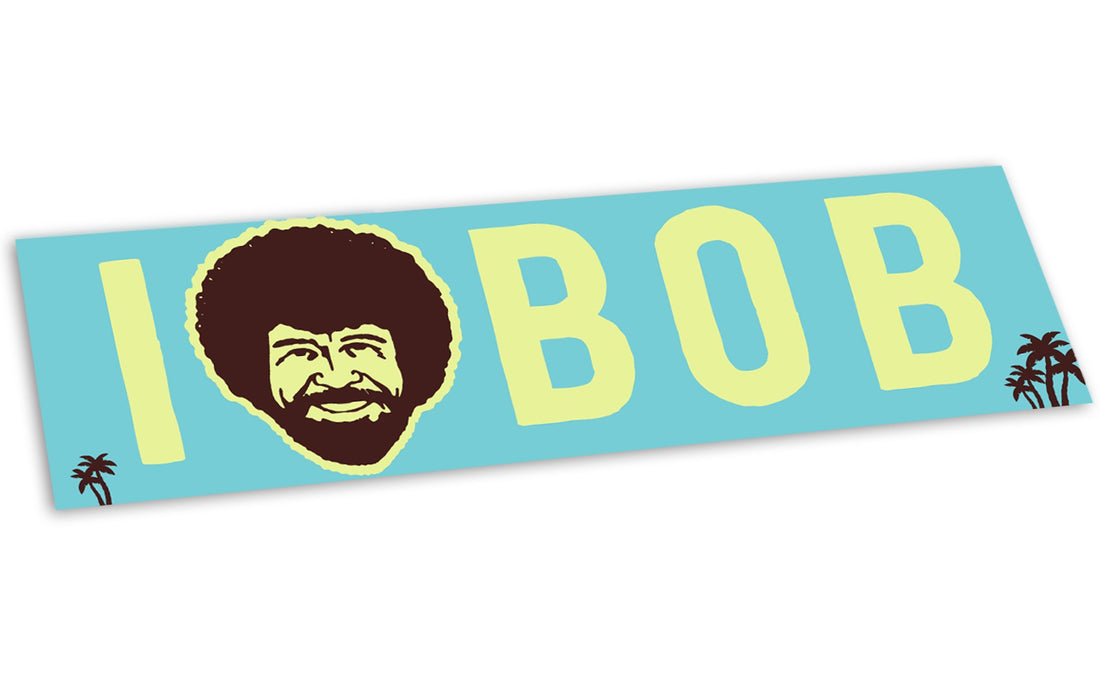 "I Heart Bob" Bumper Sticker - Official Bob Ross Merchandise