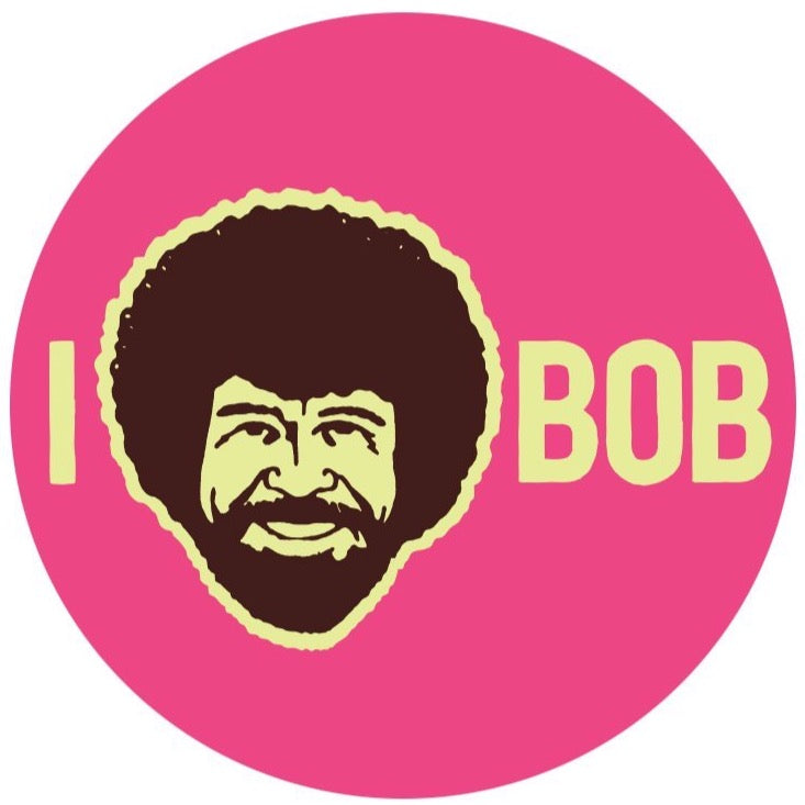 "I Heart Bob" Vinyl Sticker - Official Bob Ross Gifts & Merchandise