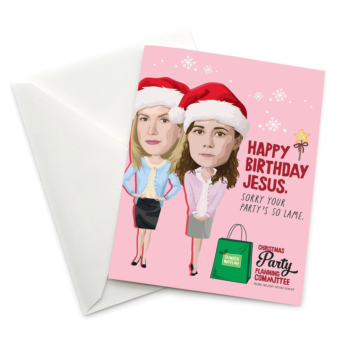 “Happy Birthday Jesus” Holiday Card - Official The Office Merchandise
