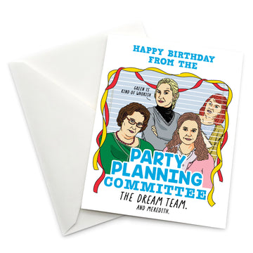 “Happy Birthday from the Party Planning Committee” Birthday Card - Official The Office Merchandise