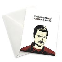 “It's Your Birthday and This is a Card” Birthday Card - Official Parks and Rec Merch