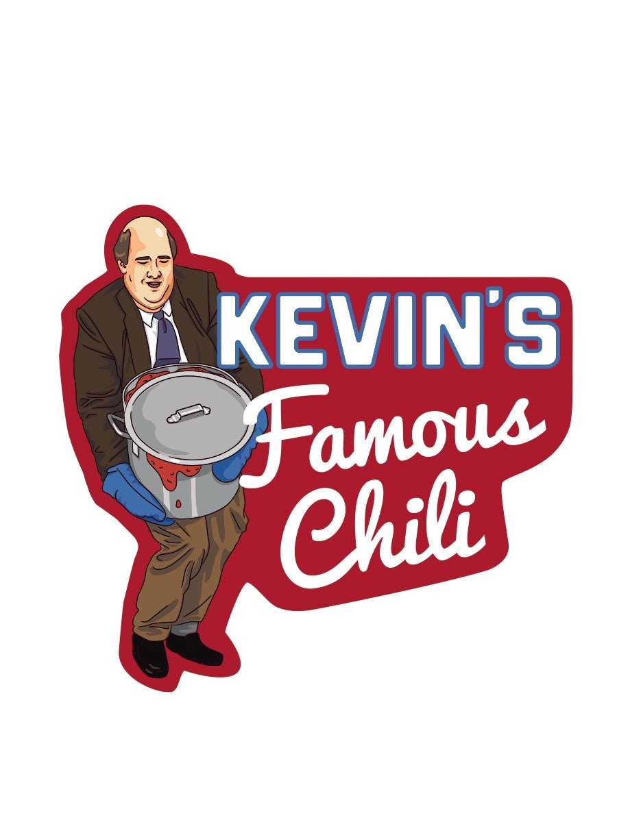 Kevin’s Famous Chili Vinyl Sticker - Official The Office Merchandise