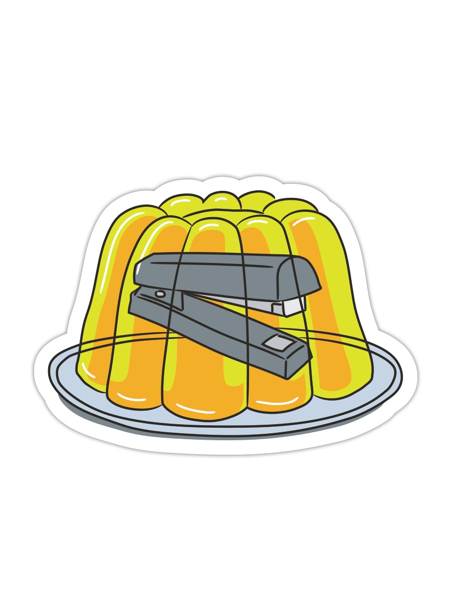 “Stapler in Jello Mold” Vinyl Sticker - Official The Office Merchandise