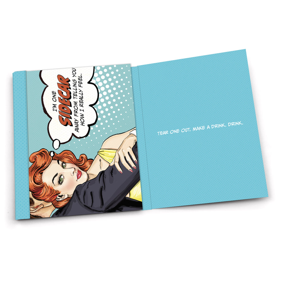 Time for a Drinky Winky! - Classic Cocktail Recipe Jumbo Note Cards