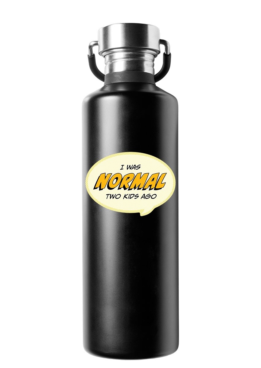 I Was Normal Two Kids Ago Funny Vinyl Sticker for Parents