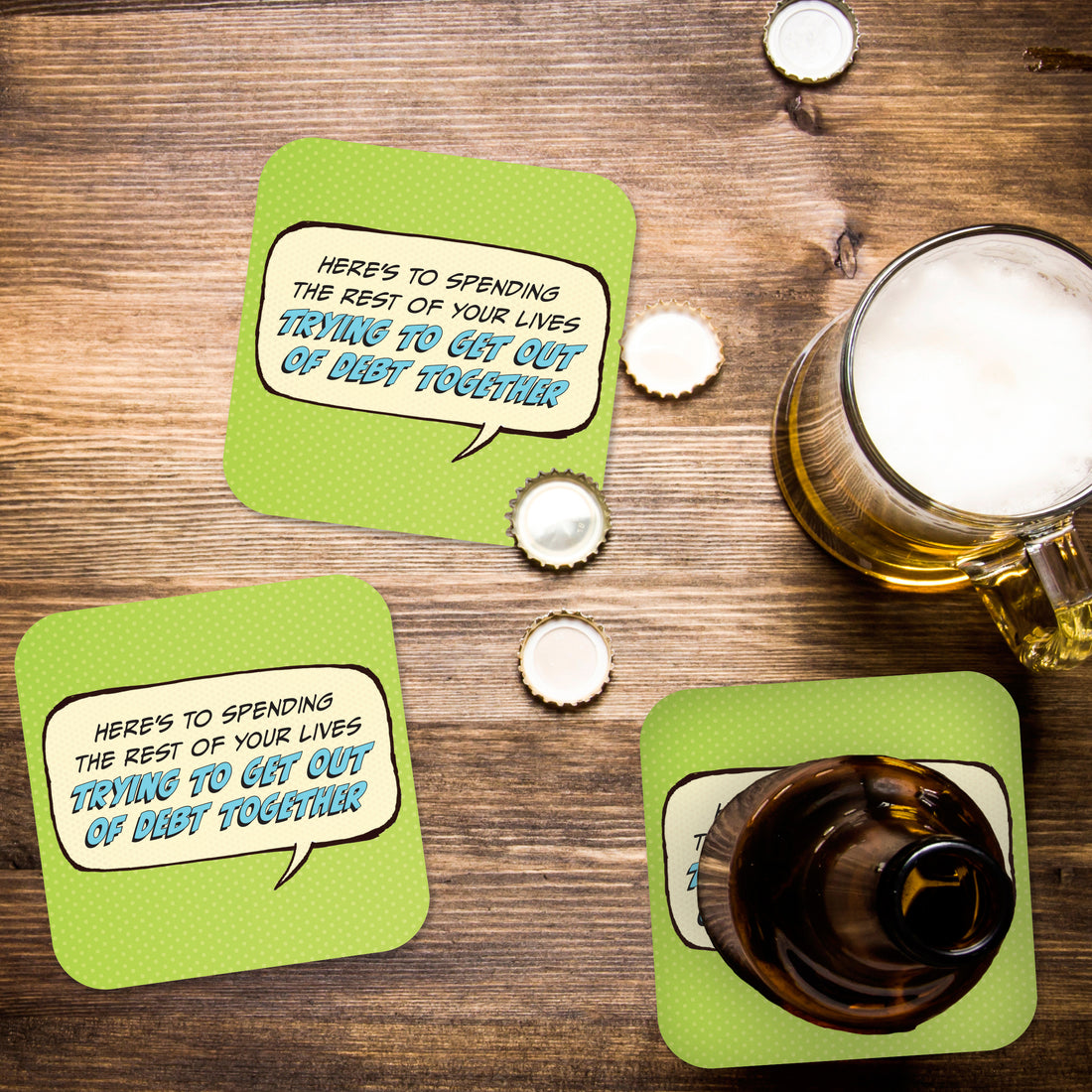 Here's to Spending the Rest of Your Lives Trying... Paper Coaster Set