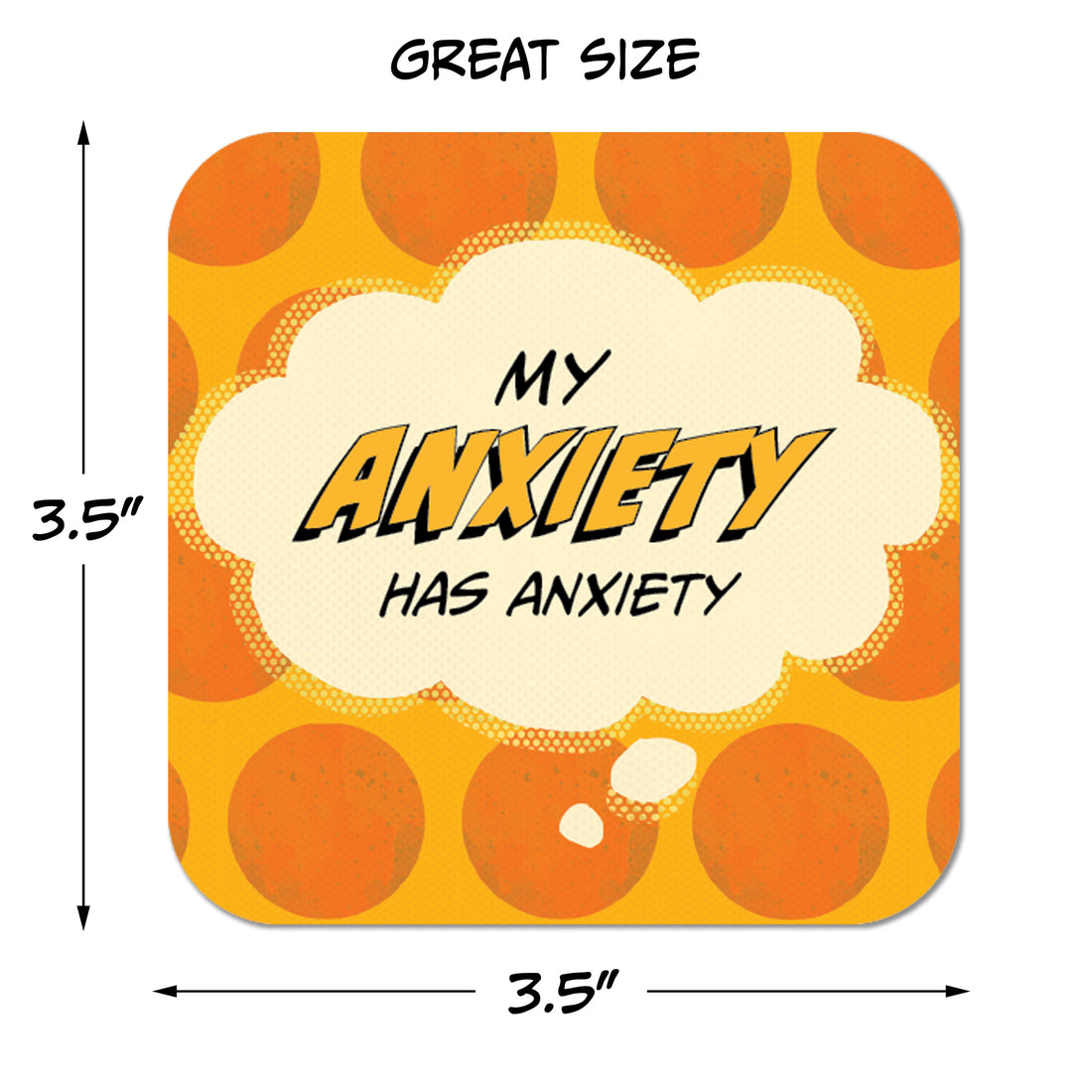 My Anxiety has Anxiety Paper Coaster Set