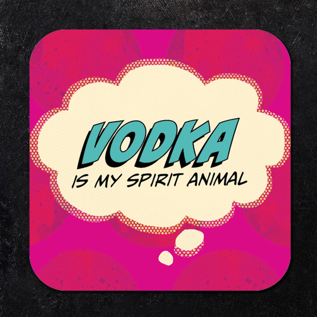 Vodka is my Spirit Animal Paper Coaster Set