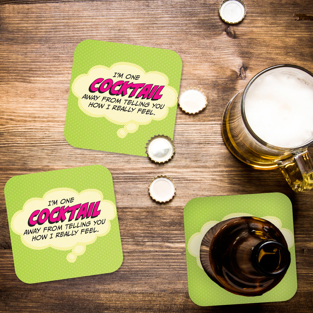 I'm One Cocktail Away From Telling You... Paper Coaster Set