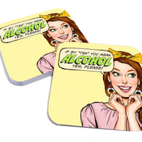 If by "Tea" you Mean Alcohol yes, Please! Paper Coaster Set