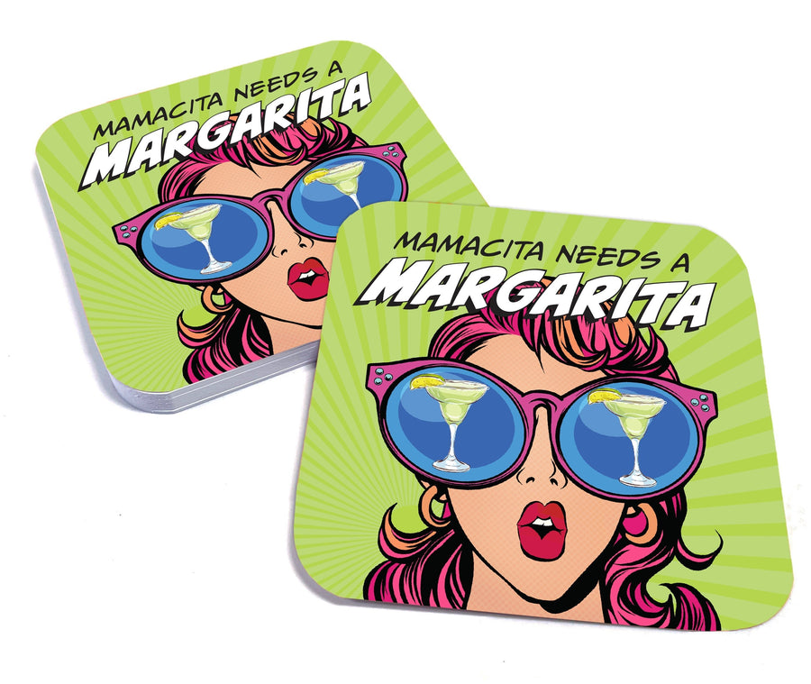 Mamacita Needs a Margarita Paper Coaster Set