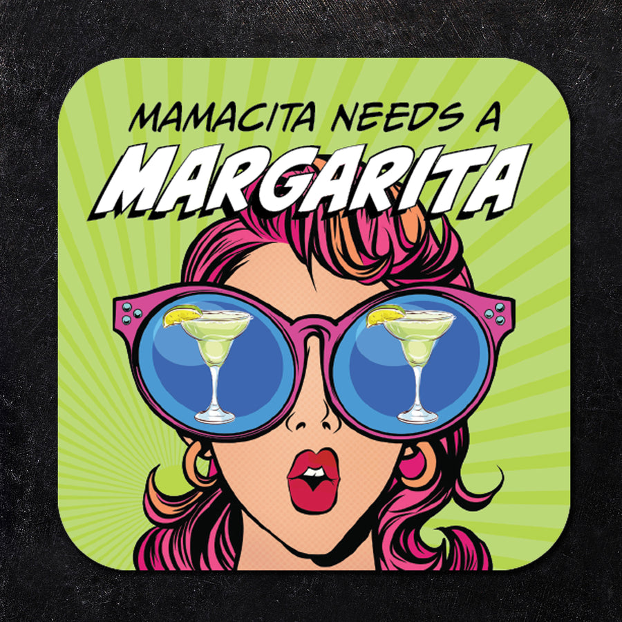 Mamacita Needs a Margarita Paper Coaster Set