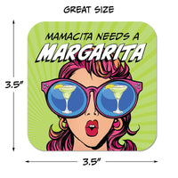 Mamacita Needs a Margarita Paper Coaster Set