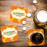 I'm Outdoorsy in That I Like Drinking on Patios Paper Coaster Set