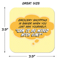 Grocery Shopping is Easier When You Just Ask... Paper Coaster Set