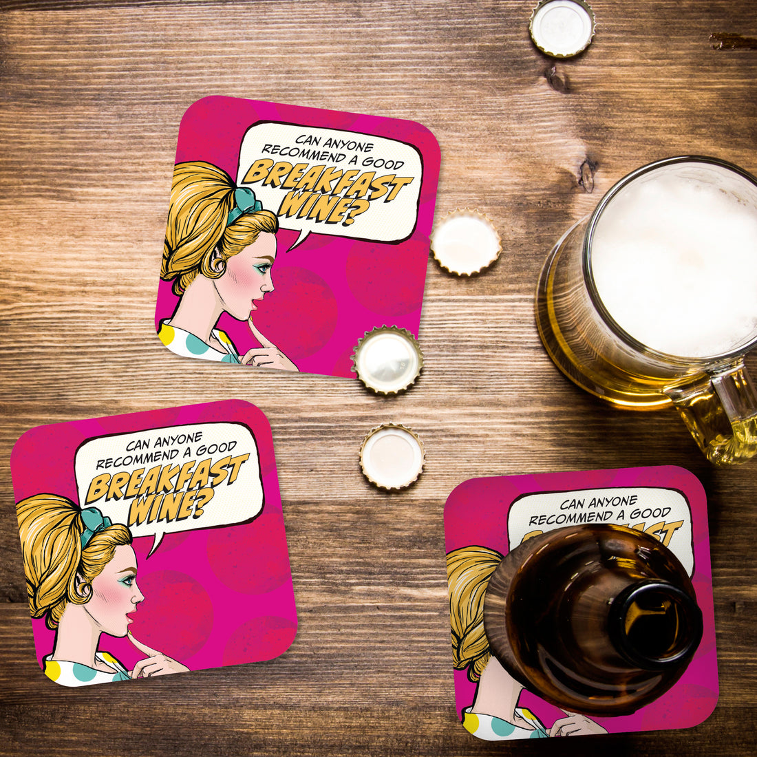 Can Anyone Recommend a Good Breakfast Wine? Paper Coaster Set