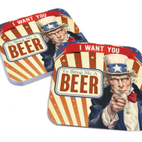 I Want You to Bring Me a Beer, Americana Coaster Set